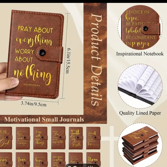 Scripture Notebooks with Gold Lettering - Picture 4 of 6